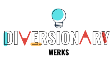 diversionary werks logo with a light bulb