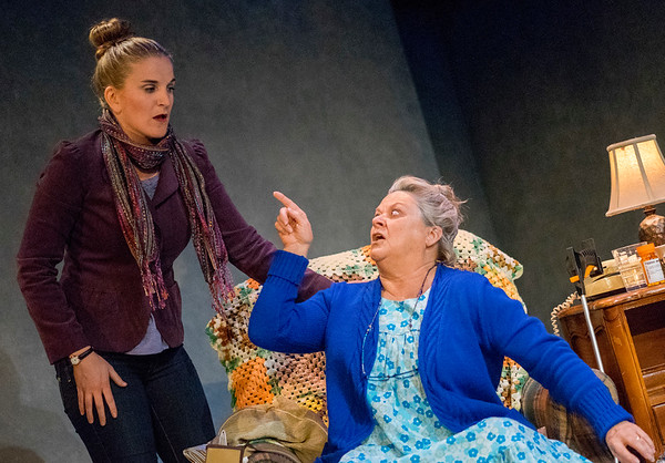 Sam Ginn and Annie Hinton in "WELL." Photo by Daren Scott.